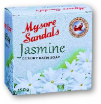 Мыло Аюрведическое "Mysore Sandal's Jasmine Soap" 125 гр. Мыло Аюрведическое "Mysore Sandal's Jasmine Soap" 125 гр.