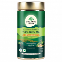 Чай листовой Tulsi Green Tea Lemon Ginger 100 гр. ORGANIC INDIA Чай листовой Tulsi Green Tea Lemon Ginger 100 гр. ORGANIC INDIA