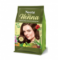 Хна для волос с 9 травами "Натуральный Коричневый" 125 гр. NEETA Хна для волос с 9 травами "Натуральный Коричневый" 125 гр. NEETA